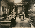 Carpentry staff in workshop of Vitagraph Studio.