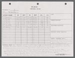 Stage manager's log