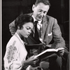 Eartha Kitt and Wendell Corey in rehearsal for the stage production Jolly's Progress