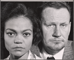 Eartha Kitt and Wendell Corey in publicity for the stage production Jolly's Progress 