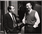 Dore Schary and unidentified in rehearsal for the stage production A Joyful Noise
