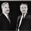 Edward Padula and unidentified in rehearsal for the stage production A Joyful Noise