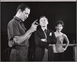 Mario Alcalde, David Wayne and Ellen Madison in rehearsal for the stage production Juniper and the Pagans