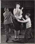 Ellen Madison [center] and unidentified others in rehearsal for the stage production Juniper and the Pagans