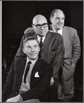 David Wayne, Robert Lewis and John Patrick in rehearsal for the stage production Juniper and the Pagans