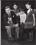 David Wayne and unidentified others in rehearsal for the stage production Juniper and the Pagans