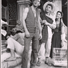 Mario Alcalde, David Wayne and Ellen Madison in the stage production Juniper and the Pagans