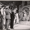 David Wayne, Ellen Madison and unidentified others in the stage production Juniper and the Pagans