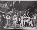 David Wayne [center] and unidentified others in the stage production Juniper and the Pagans