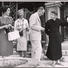 Milton Selzer, David Wayne [right] and unidentified others in the stage production Juniper and the Pagans