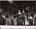 Shirley Booth [left foreground], Melvyn Douglas [right foreground] and unidentified others in the stage production Juno