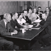 Roderick Cook, Lee Venora, Alfred Drake, Joan Weldon, Patricia Cutts, Charles Gray and Jack Cole in rehearsal for the stage production Kean