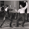 Lee Venora and Alfred Drake in rehearsal for the stage production Kean