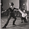 Lee Venora and Alfred Drake in rehearsal for the stage production Kean