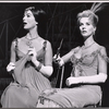 Joan Weldon and Patricia Cutts in the stage production Kean