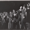 Christopher Hewett, Alfred Drake [center] and unidentified others in the stage production Kean