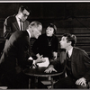 Wilfred Brambell, Eileen Rodgers, Don Francks and unidentified [second from left] in rehearsal for the stage production Kelly