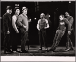 Mickey Shaughnessy, Jesse White, Leon Janney, Don Francks and unidentified others in the stage production Kelly