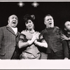 Jesse White, Eileen Rodgers, Mickey Shaughnessy and Leon Janney in the stage production Kelly