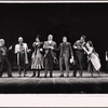Wilfred Brambell, Leon Janney, Eileen Rodgers, Jesse White, Don Francks, Mickey Shaughnessy and Anita Gillette in the stage production Kelly