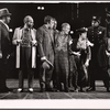 Jesse White, Leon Janney, Don Francks, Wilfred Brambell, Eileen Rodgers and unidentified others in the stage production Kelly