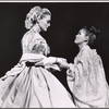 Constance Towers and Eleanor Calbes in the stage production The King and I