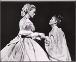 Constance Towers and Eleanor Calbes in the stage production The King and I