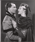 Paul Sparer and Dorothy Whitney in the 1959 Players Theatre production of King Lear