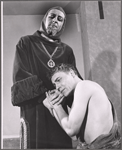 Sydney Walker and Robert Burr in the 1959 Players Theatre production of King Lear