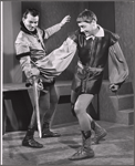 Paul Sparer and unidentified in the 1959 Players Theatre production of King Lear