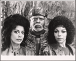 Ellen Holly, James Earl Jones, and Rosalind Cash in the 1973 NY Shakespeare production of King Lear