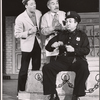 Joseph Macaulay, Tom Pedi and unidentified [left] in the stage production King of the Whole Damn World
