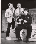 Joseph Macaulay, Tom Pedi and unidentified [left] in the stage production King of the Whole Damn World