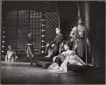 Henry Calvin [center] and unidentified others in the 1965 revival of the stage production Kismet