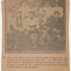 James J. Jeffries, Eddie Leonard (seated to his right) and members of Jeffries' Training Camp, Rowardennan, California, June 20, 1910 (as published in unsourced article).