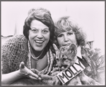 Kaye Ballard [left] and unidentified in rehearsal for the stage production Molly