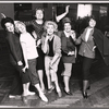 Kaye Ballard [right] and unidentified others in rehearsal for the stage production Molly