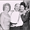 Eli Mintz, Kaye Ballard [right] and unidentified in rehearsal for the stage production Molly