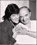 Kaye Ballard and Eli Mintz in rehearsal for the stage production Molly