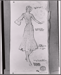 Costume sketch by Carrie F. Robbins for the stage production Molly