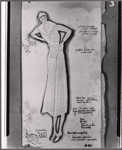 Costume sketch by Carrie F. Robbins for the stage production Molly