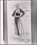 Costume sketch by Carrie F. Robbins for the stage production Molly