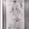 Costume sketch by Carrie F. Robbins for the stage production Molly