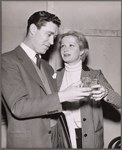 William Sylvester and Gaby Rodgers in rehearsal for the stage production Mister Johnson