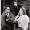 Paul Roebling, Ann Williams and Hermione Baddeley in rehearsal for the stage production The Milk Train Doesn't Stop Here Anymore
