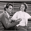 Paul Roebling and Hermione Baddeley in rehearsal for the stage production The Milk Train Doesn't Stop Here Anymore