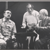 Dane Clark, Arnold Soboloff and Leonardo Cimino in the stage production Mike Downstairs