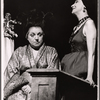 Hermione Baddeley and Mildred Dunnock in the stage production The Milk Train Doesn't Stop Here Anymore