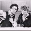 Alvin Kupperman and Shelley Winters in the stage production Minnie's Boys