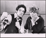 Alvin Kupperman and Shelley Winters in the stage production Minnie's Boys